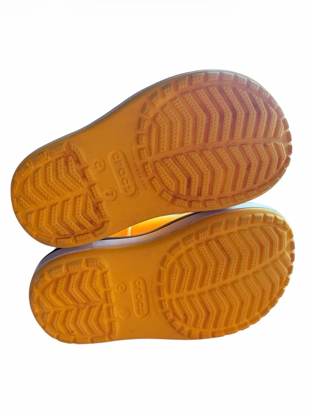 Crocs Kids Yellow Rain Boots Waterproof Size C7